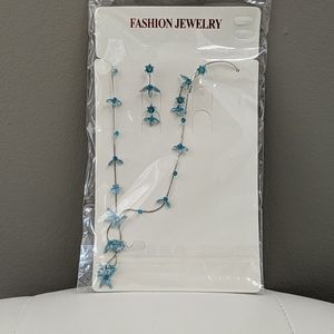 Necklace with matching earrings